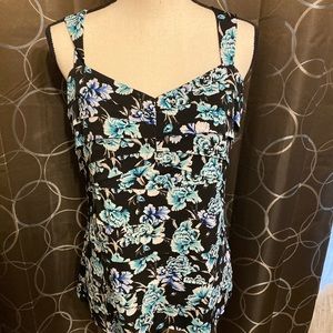 White House Black Market Floral Blouse NWT